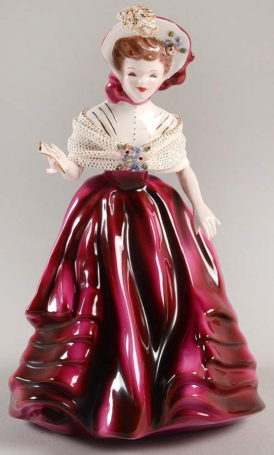 Florence Ceramics Figurine Claudia-Magenta - No Box by Florence Ceramics-1
