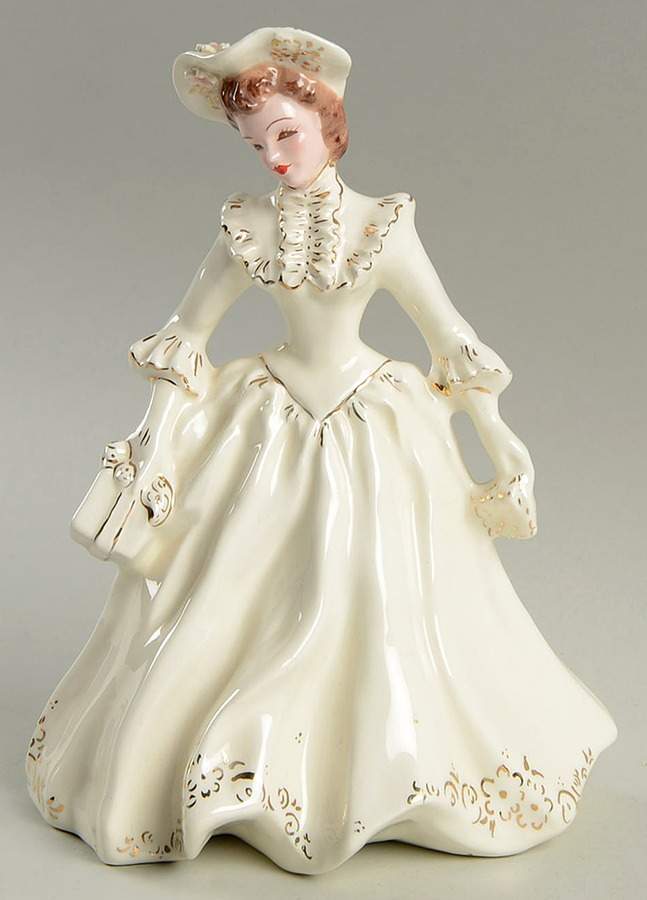 Florence Ceramics Figurine Julie-White - No Box by Florence Ceramics-1