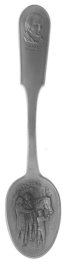 Bicentennial Spoon Caesar Rodney - No Box by Franklin Mint-1