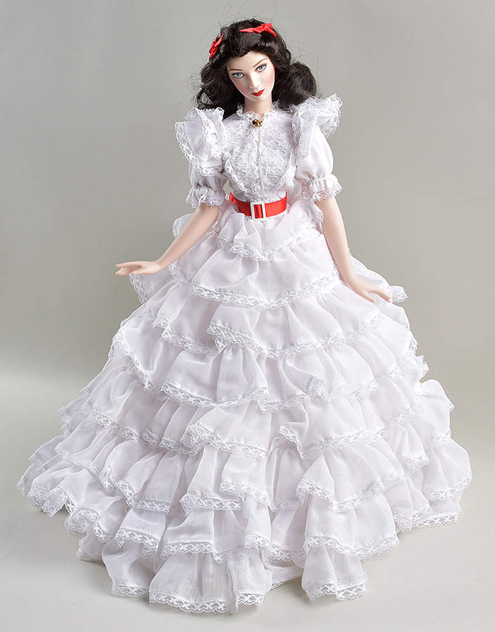 Gone with The Wind Scarlett Belle Of Tara - No Box by Franklin Mint-1