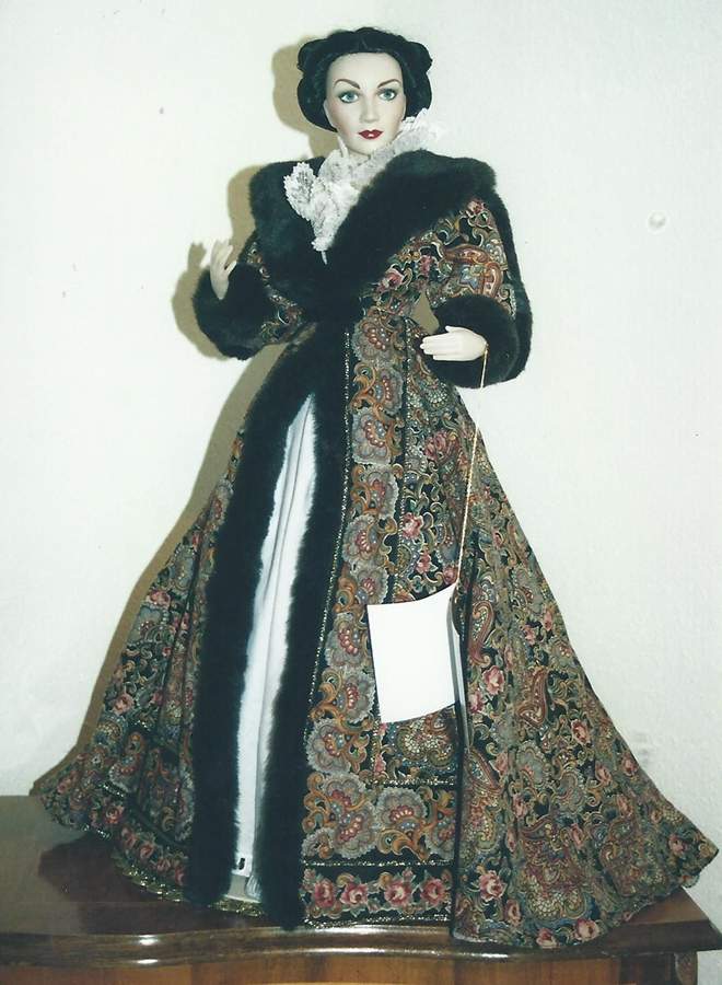 Gone with The Wind Scarlett-Dressing Gown - No Box by Franklin Mint-1