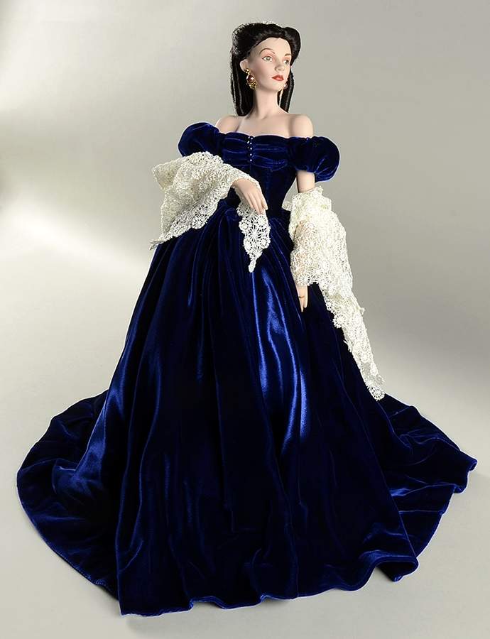 Gone with The Wind Scarlett-Portrait Dress - Boxed by Franklin Mint-1