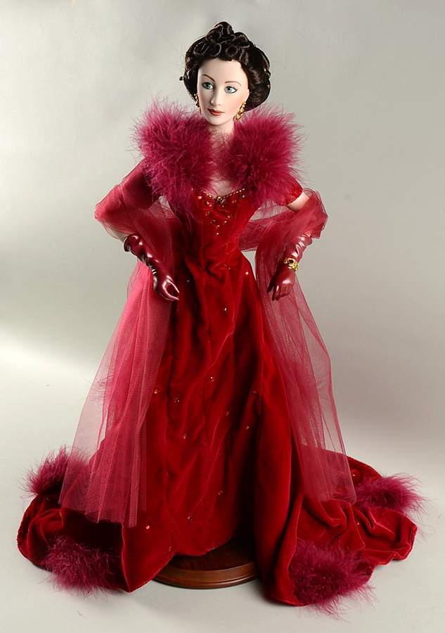 Gone with The Wind Scarlett-Attendance In Shame Red - Boxed by Franklin Mint-1
