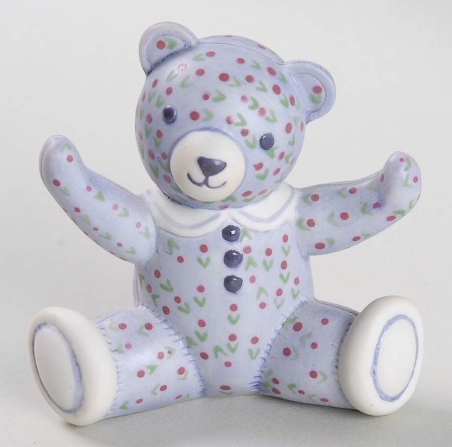Teddy Bears: The Americana Collection Calico Teddy - No Box by Franklin Mint-1