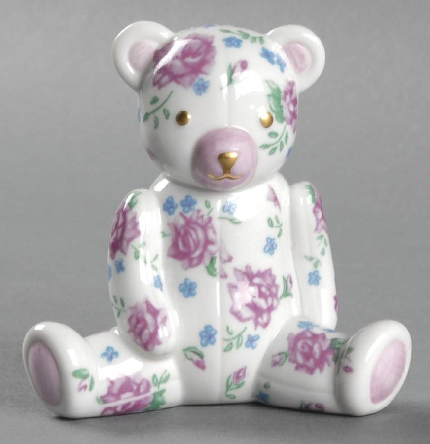 Teddy Bears: The Americana Collection Rose Chintz Teddy - No Box by Franklin Mint-1