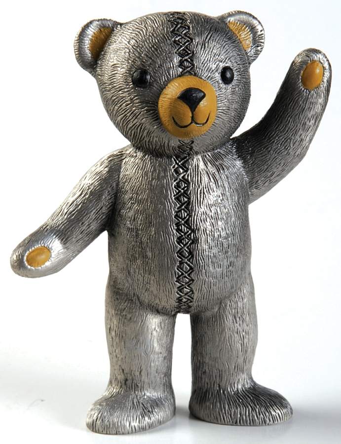 Teddy Bears: The Americana Collection Pewter Teddy - No Box by Franklin Mint-1