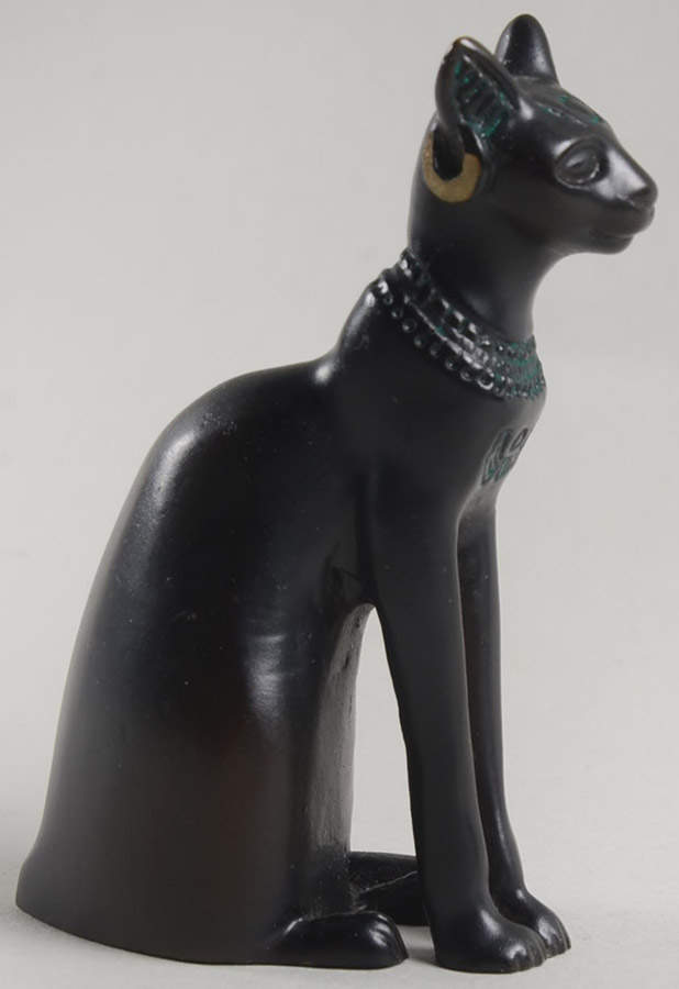Curio Cabinet Cat Egyptian-Black - No Box by Franklin Mint-1