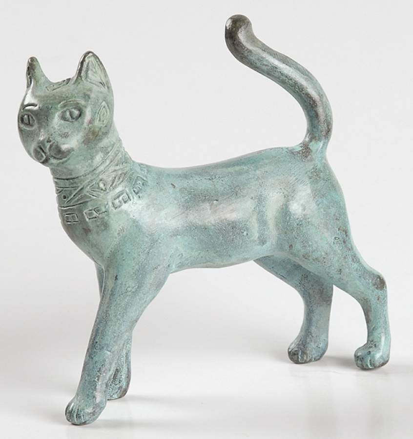 Curio Cabinet Cat Han Dynasty - No Box by Franklin Mint-1