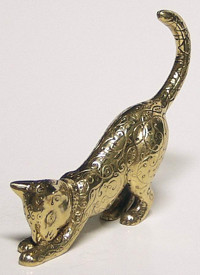 Curio Cabinet Cat Asian - W-3 3/4" - No Box by Franklin Mint-1