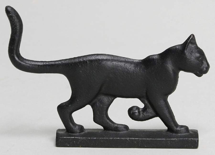 Curio Cabinet Cat Boot Scraper - No Box by Franklin Mint-1