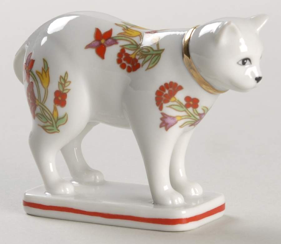Curio Cabinet Cat Kakiemon - No Box by Franklin Mint-1