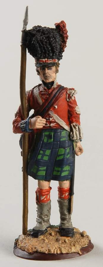 Regiments of Waterloo Colour Sergeant-42nd Foot - Boxed by Franklin Mint-1