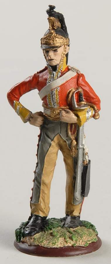 Regiments of Waterloo Captain 6th Dragoons Inniskilling - With Box by Franklin Mint-1