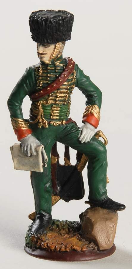 Regiments of Waterloo Capitaine Chasseurs A Cheval - Boxed by Franklin Mint-1