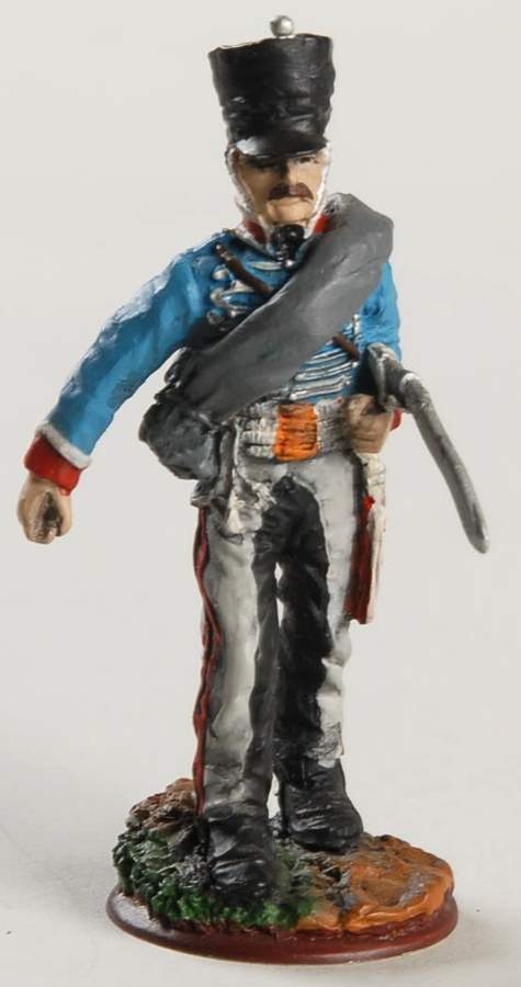 Regiments of Waterloo Cavalerist-Regiment 8 - With Box by Franklin Mint-1