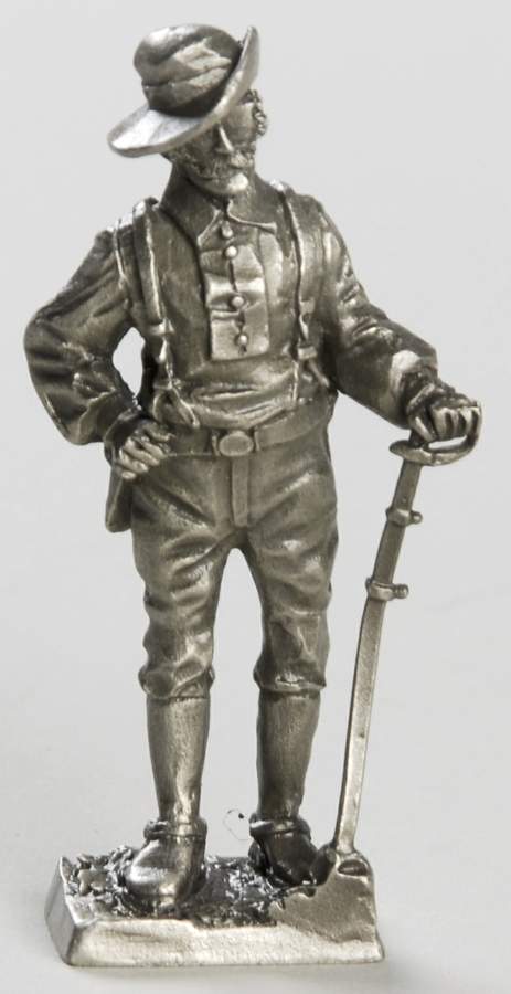 American Military Sculpture Collection Confederate Army Calvary Private - No Box by Franklin Mint-1