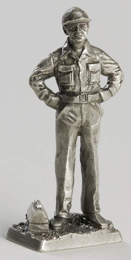 American Military Sculpture Collection Us Air Force Airman Ground Crew - No Box by Franklin Mint-1