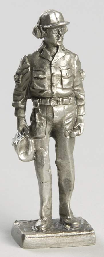 American Military Sculpture Collection Us Air Force Master Sergeant-1970 - No Box by Franklin Mint-1
