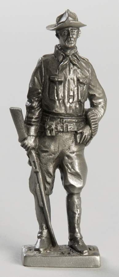 American Military Sculpture Collection Us Army Private-1916 - No Box by Franklin Mint-1