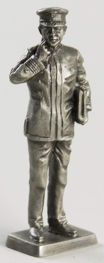 American Military Sculpture Collection Us Navy Captain-1917 - No Box by Franklin Mint-1