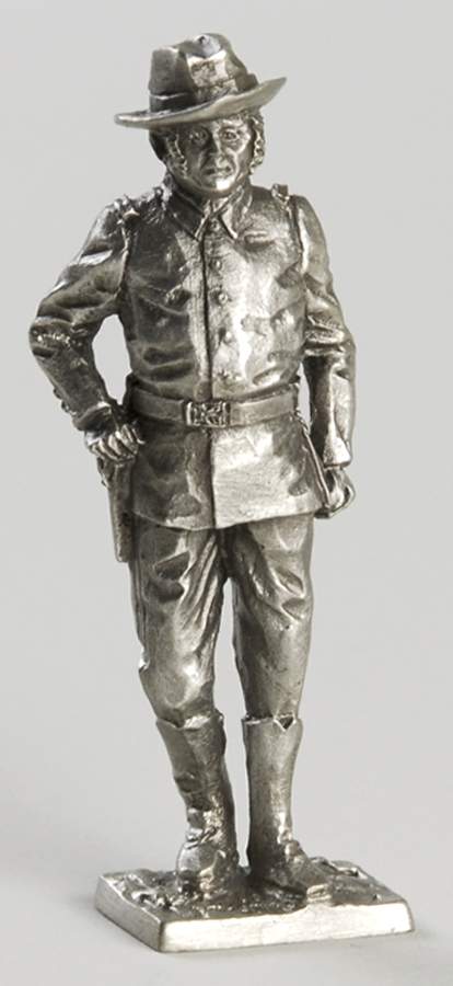 American Military Sculpture Collection Us Army Cavalry 2nd Lieutenant - No Box by Franklin Mint-1