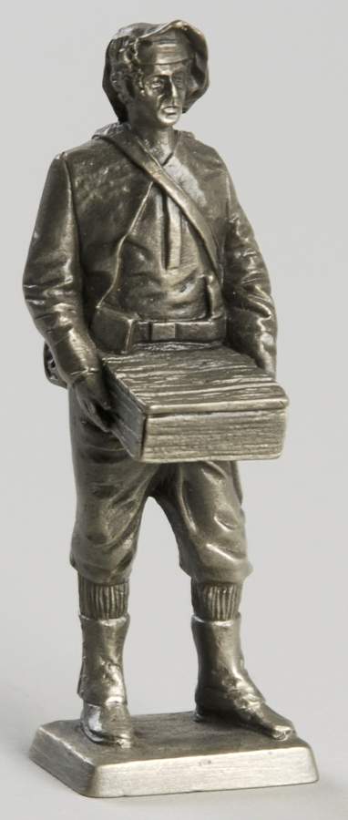 American Military Sculpture Collection Confederate State Army Private - No Box by Franklin Mint-1