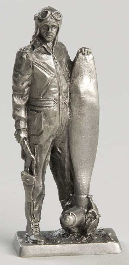 American Military Sculpture Collection Us Army Airforce Lieutenant-1943 - No Box by Franklin Mint-1