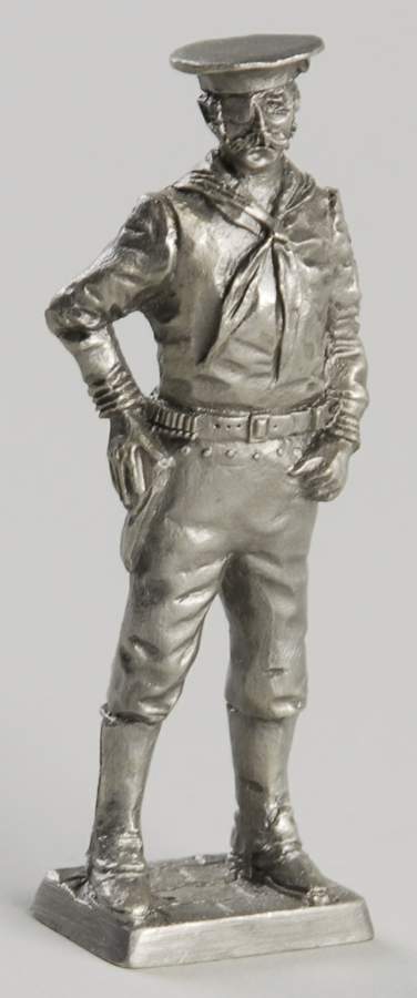 American Military Sculpture Collection Us Navy Gunner's Mate-1898 - No Box by Franklin Mint-1