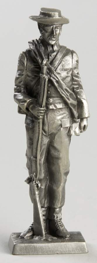 American Military Sculpture Collection Confederate States Army Private - No Box by Franklin Mint-1