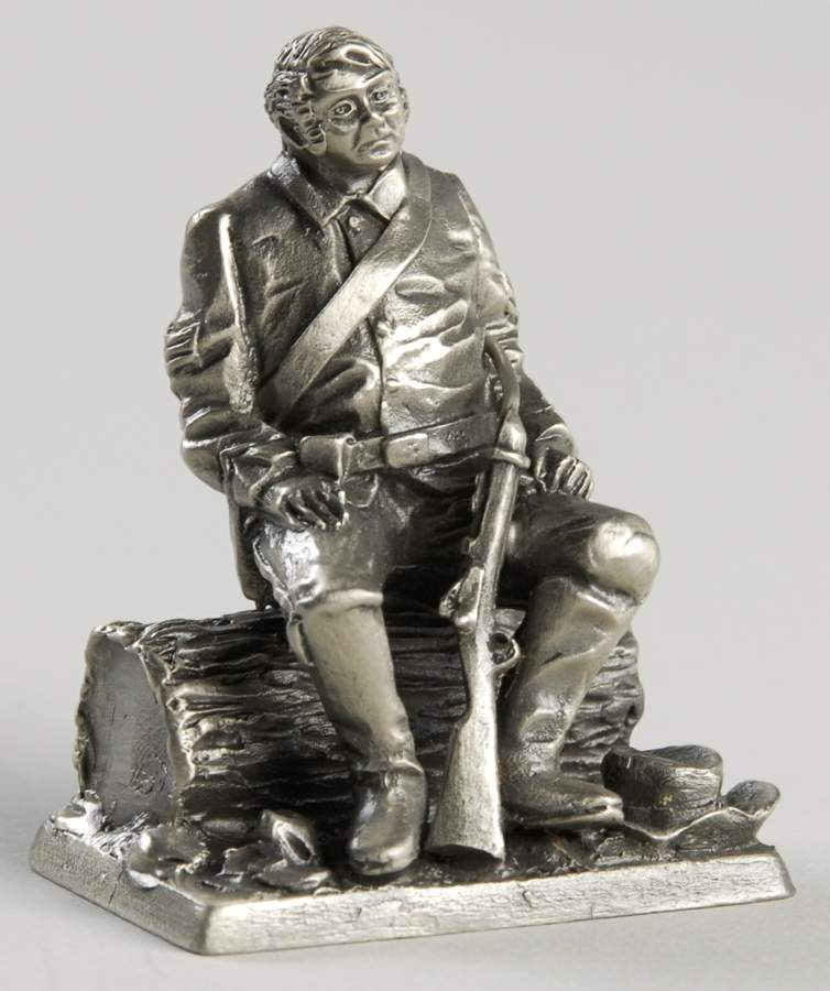 American Military Sculpture Collection Us Army Cavalry Sergeant - No Box by Franklin Mint-1