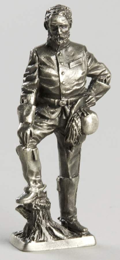 American Military Sculpture Collection Confederate States Cavalry Captain - No Box by Franklin Mint-1