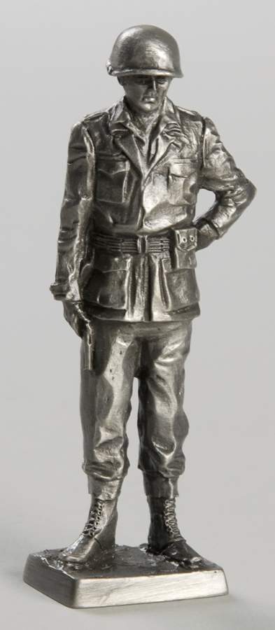 American Military Sculpture Collection Us Army Major-1945 - No Box by Franklin Mint-1