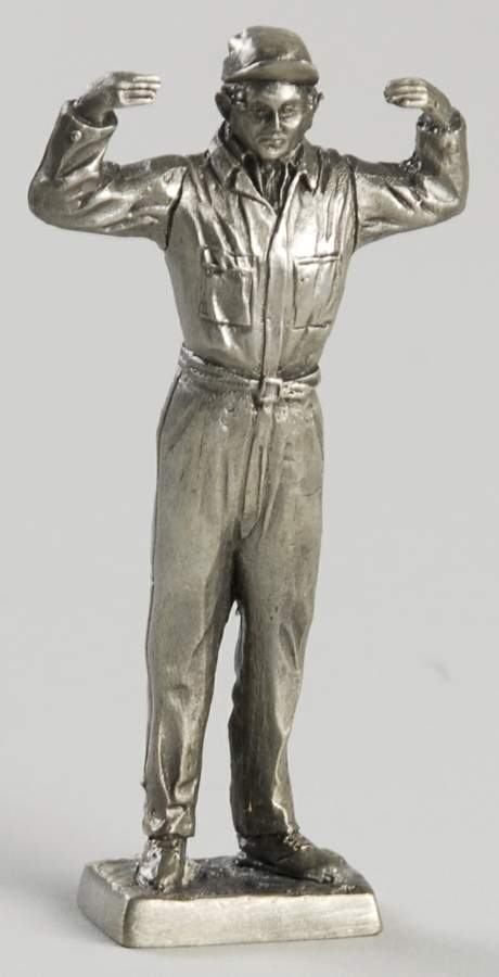 American Military Sculpture Collection Us Army Airforce Sergeant-1942 - No Box by Franklin Mint-1