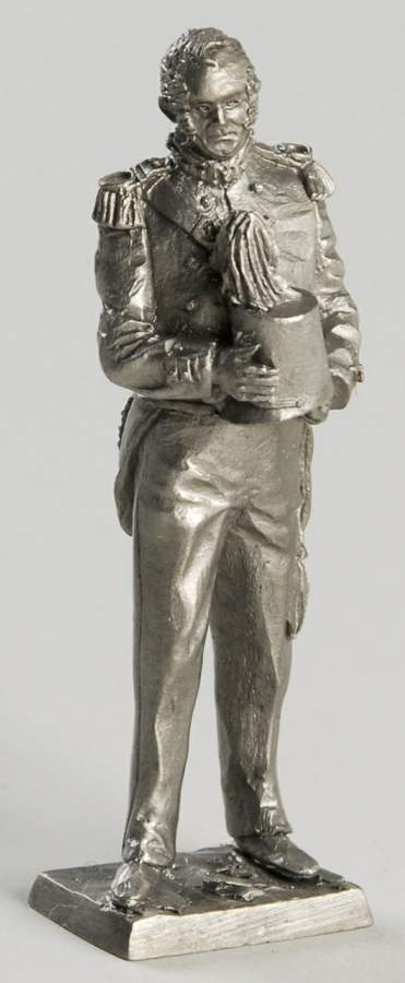 American Military Sculpture Collection Us Army Artillery Lieutenant - No Box by Franklin Mint-1