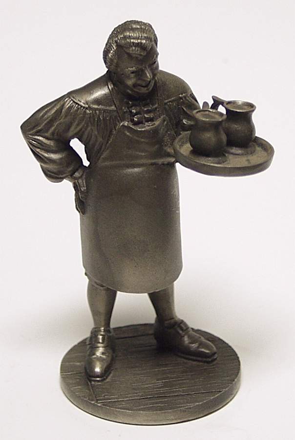 People of Colonial America-Figurine Innkeeper - Boxed by Franklin Mint-1