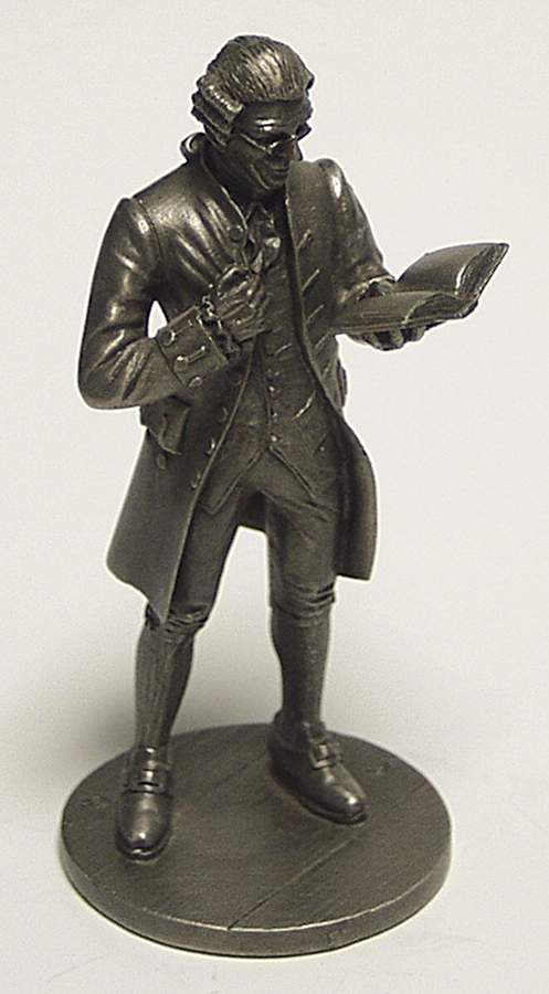 People of Colonial America-Figurine Schoolmaster - Boxed by Franklin Mint-1