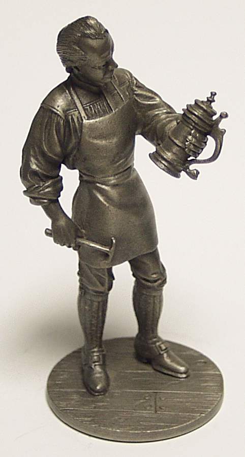 People of Colonial America-Figurine Silversmith - Boxed by Franklin Mint-1