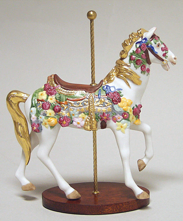 Treasury of Carousel Art American Beauty - No Box by Franklin Mint-1