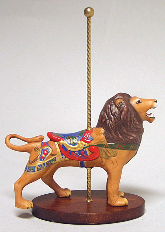 Treasury of Carousel Art Lion - No Box by Franklin Mint-1
