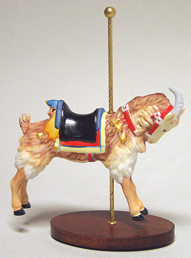 Treasury of Carousel Art Billy Goat - No Box by Franklin Mint-1