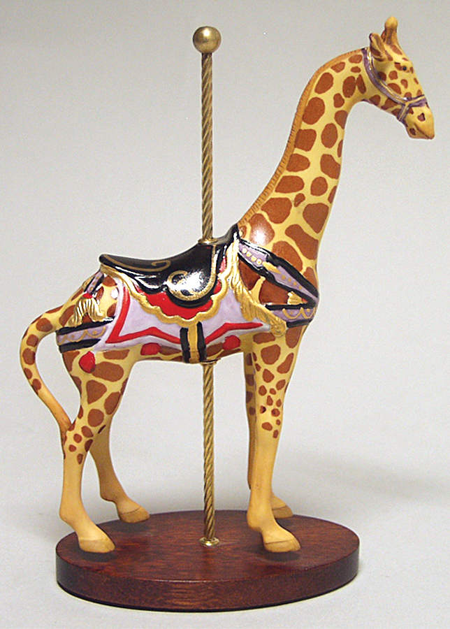 Treasury of Carousel Art Giraffe - No Box by Franklin Mint-1
