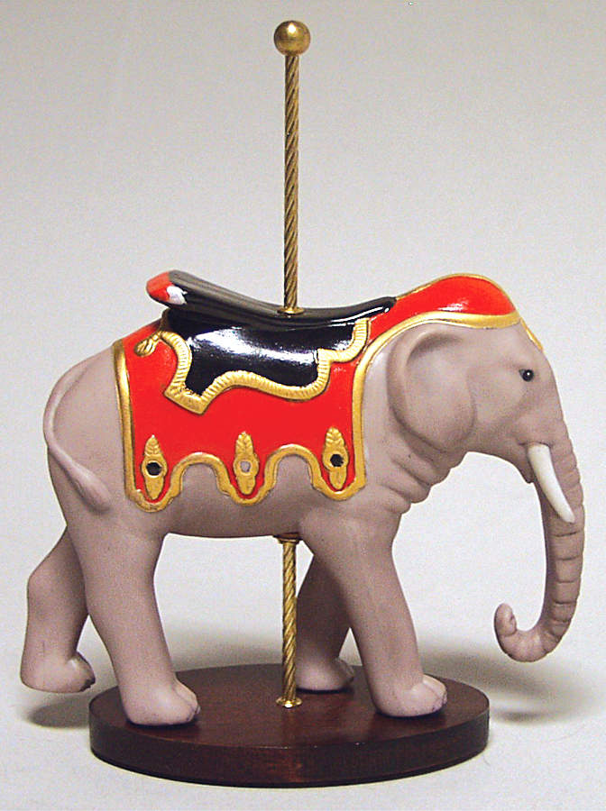 Treasury of Carousel Art Elephant - No Box by Franklin Mint-1