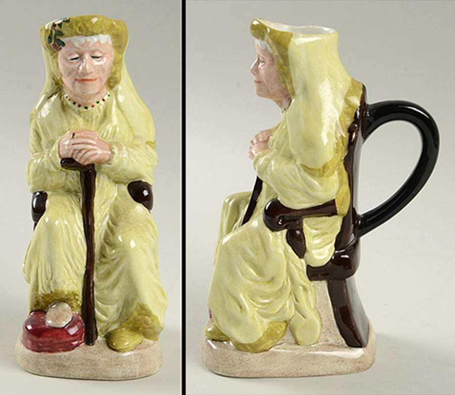 Charles Dickens Toby Jug Miss Havisham - No Box by Franklin Mint-1