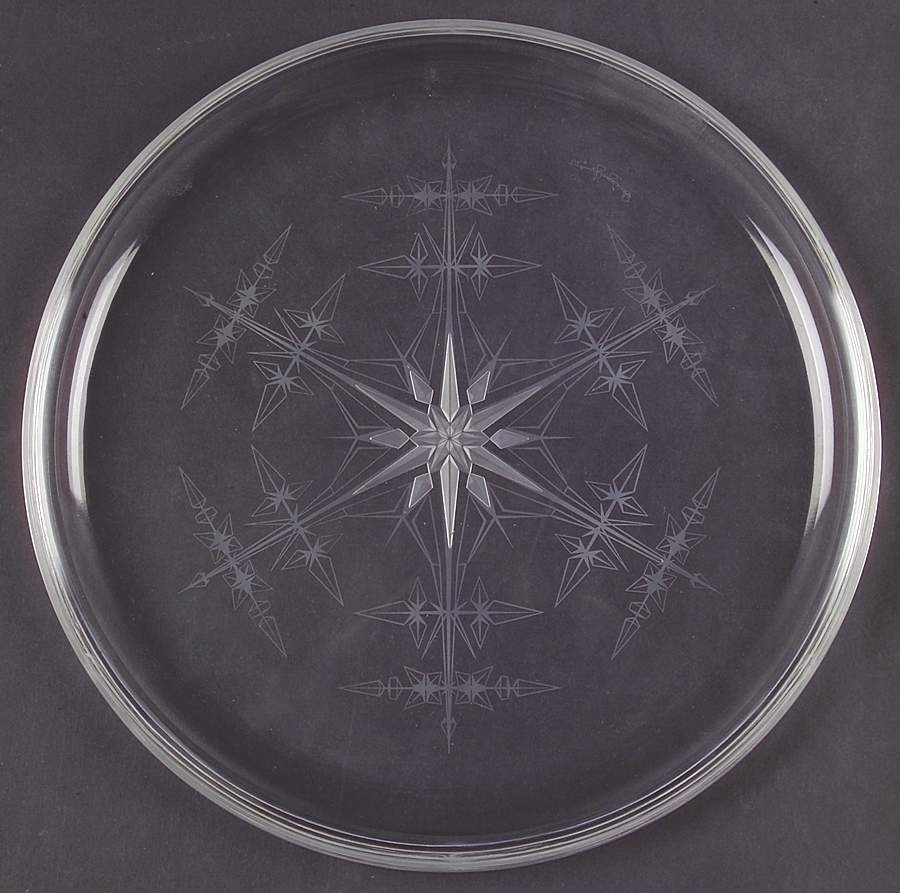 Franklin Mint Crystal Plates Crystal Snowflake - No Box by Franklin Mint-1