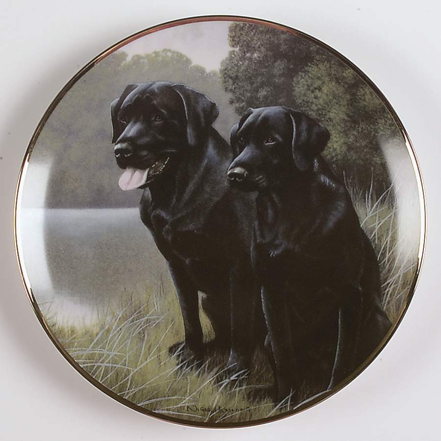 Labradors-Nigel Hemming Sporting Companions - No Box by Franklin Mint-1
