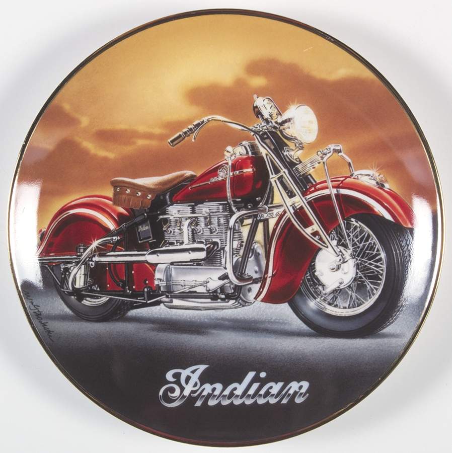 Indian Motorcycles The 1942 Indian 442 - No Box by Franklin Mint-1