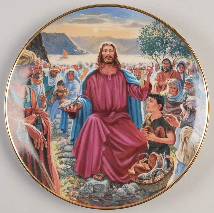 William T Ternoy Feeding The Multitudes - No Box by Franklin Mint-1