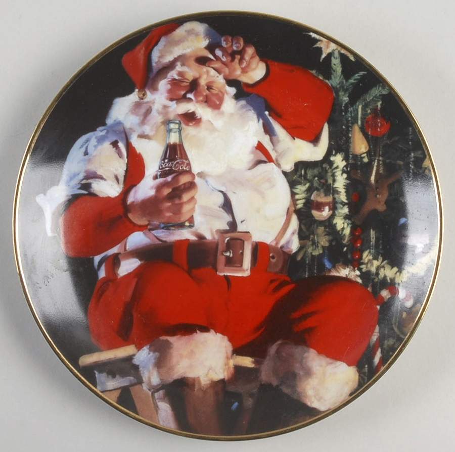 Coca Cola Christmas A Refreshing Pause - No Box by Franklin Mint-1