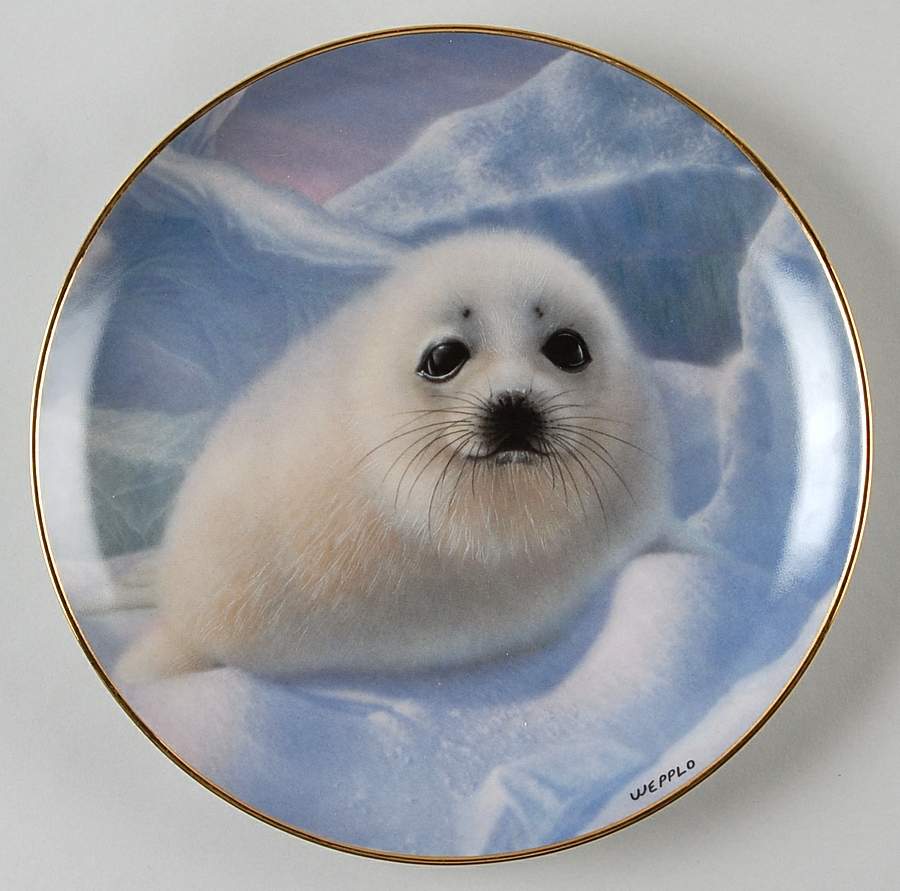 Wepplo's Seal Pups Snow Pup - No Box by Franklin Mint-1