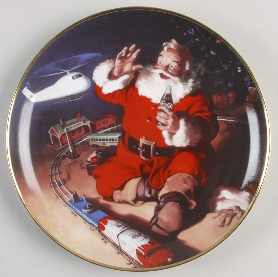 Coca Cola Christmas A Coke And A Smile - No Box by Franklin Mint-1